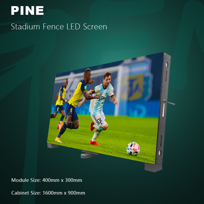 Pantalla perimetral del estadio al aire libre